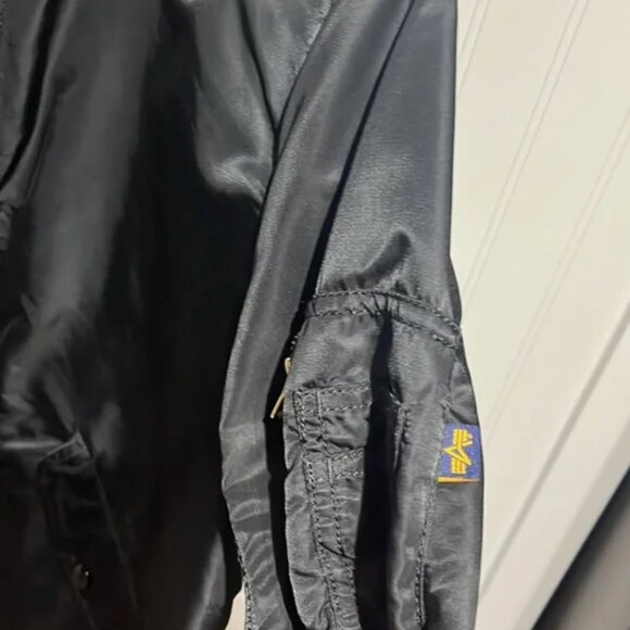 Alpha Industries Jacket With Hood Black S - Picture 5 of 11